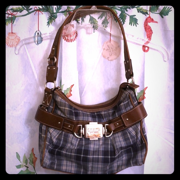 Chaps Handbags - CHAPS 👜 PLAID SHOULDER PURSE HANDBAG